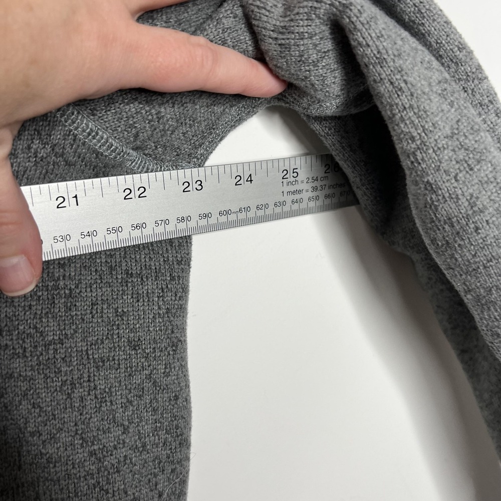 The North Face Jacket Womens XL Gray Fleece Full Zip Stand Collar Embroidered - Picture 12 of 12